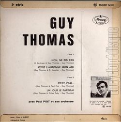 [Pochette de Non, ne ris pas (Guy THOMAS) - verso]