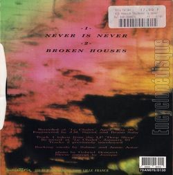 [Pochette de Never is  never (KID PHARAON) - verso]