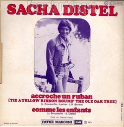 [Pochette de Accroche un ruban / Comme les enfants (Sacha DISTEL) - verso]