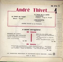 [Pochette de Le twist du tacot (Andr THIVET) - verso]