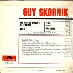 [Pochette de Les quatre saisons de l’amour (Guy SKORNIK) - verso]