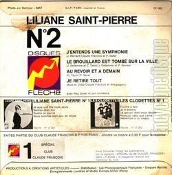 [Pochette de J’entends une symphonie (Liliane SAINT PIERRE) - verso]