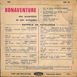 [Pochette de Ah ! si vous voulez d’l’amour (BONAVENTURE) - verso]