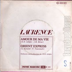 [Pochette de Amour de ma vie (LAURENCE) - verso]