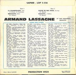 [Pochette de La paimpolaise (Armand LASSAGNE) - verso]