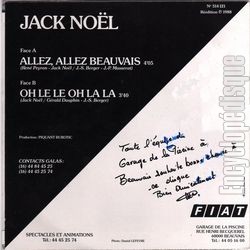 [Pochette de Allez, allez Beauvais (Jack NOL) - verso]