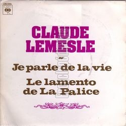 [Pochette de Je parle de la vie (Claude LEMESLE)]