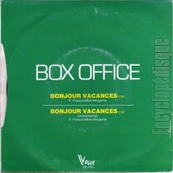 [Pochette de Bonjour vacances (BOX OFFICE) - verso]