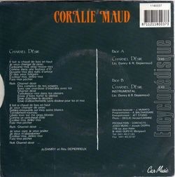 [Pochette de Charnel dsir (Coralie MAUD) - verso]