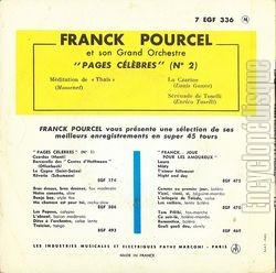 [Pochette de Pages clbre n2 (Franck POURCEL) - verso]