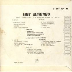 [Pochette de Vaya con Dios (Luis MARIANO) - verso]