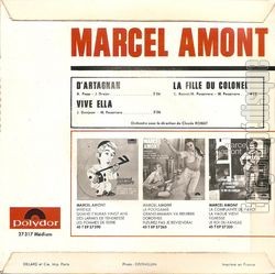 [Pochette de D’Artagnan (Marcel AMONT) - verso]