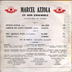 [Pochette de Oh ! Quelle nuit (Marcel AZZOLA) - verso]