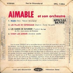 [Pochette de Romo (AIMABLE) - verso]