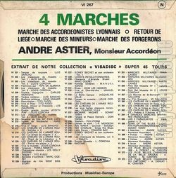 [Pochette de 4 marches (Andr ASTIER) - verso]