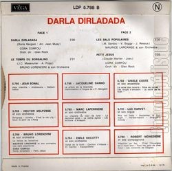 [Pochette de Darla dirladada (COMPILATION) - verso]