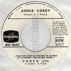 [Pochette de Vodka (Annie CORDY)]