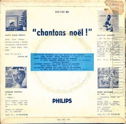 [Pochette de Chantons Nol (COMPILATION) - verso]