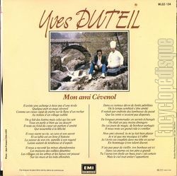 [Pochette de Mon ami cvenol (Yves DUTEIL) - verso]