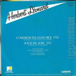 [Pochette de Commencez sans moi (Herbert LONARD) - verso]