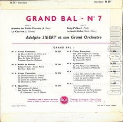 [Pochette de Grand bal n7 (Adolphe SIBERT) - verso]