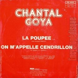 [Pochette de La poupe (Chantal GOYA) - verso]