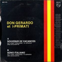 [Pochette de Souvenir de vacances (DON GERARDO AND I. PRIMATI) - verso]