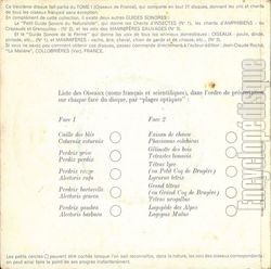 [Pochette de Guide sonore des oiseaux d’Europe - 13 - Gallinacs (DOCUMENT) - verso]