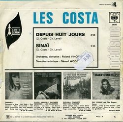 [Pochette de Depuis huit jours (Les COSTA) - verso]