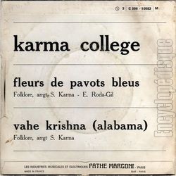 [Pochette de Fleurs de pavots bleus (KARMA COLLEGE) - verso]