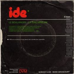 [Pochette de Le boulanger (IDE) - verso]