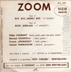 [Pochette de Bye bye honey bee (ZOOM) - verso]