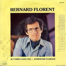 [Pochette de Je t’aime, I love you (Bernard FLORENT)]