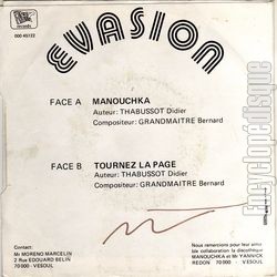 [Pochette de Manouchka (VASION (6)) - verso]