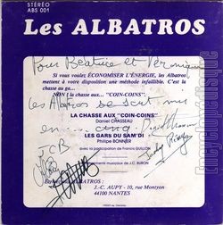 [Pochette de La chasse aux "coin-coins" (Les ALBATROS (3)) - verso]