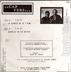 [Pochette de La plante du je t’aime (CAP VERS…) - verso]