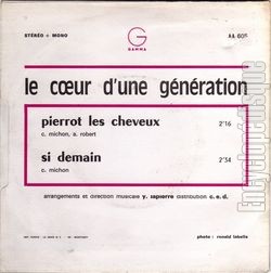 [Pochette de Pierrot les cheveux (Le COEUR D’UNE GNRATION) - verso]