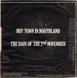 [Pochette de Hot town in northland (DESIGN) - verso]