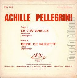 [Pochette de Le cistarelle (Achille PELLEGRINI) - verso]