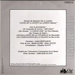 [Pochette de Louis XIV  Louppy-sur-Loison (THTRE / SPECTACLE) - verso]