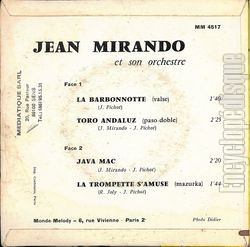 [Pochette de La barbonotte (Jean MIRANDO) - verso]