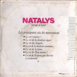 [Pochette de Natalys "ses premiers cris" (PUBLICIT) - verso]