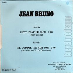 [Pochette de C’est l’amour bleu (Jean BRUNO) - verso]