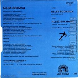 [Pochette de Allez Sochaux (PACEMAKER’S GROUP) - verso]