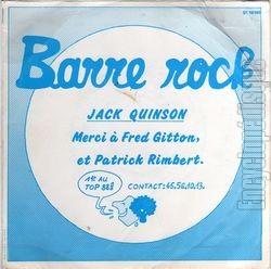 [Pochette de Barre rock (Jack QUINSON) - verso]