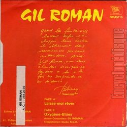 [Pochette de Romantiquement vtre (Gil ROMAN) - verso]