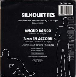 [Pochette de Amour banco (SILHOUETTES) - verso]