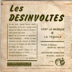 [Pochette de C’est la musique (Les DSINVOLTES) - verso]