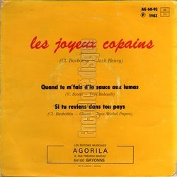 [Pochette de Poitou Charentes (Les JOYEUX COPAINS) - verso]