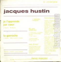 [Pochette de La gavroche (Jacques HUSTIN) - verso]